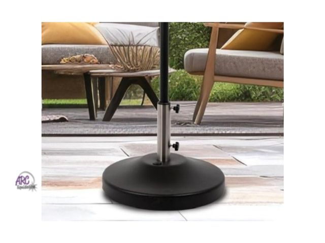 Lot 56-189518 - New US Weight Fillable Free Standing Umbrella Base, (Black)