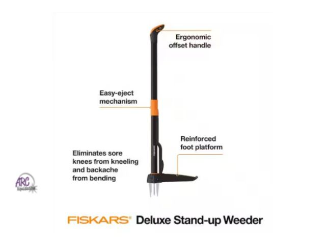 Lot 56-431760 - Used - 34 in. Stand up 4 Claw Long Handle Weed Puller Tool; Heavy Duty Garden, Lawn and Dandelion We...