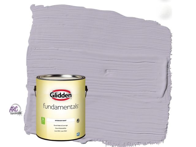 Lot 56-803624 - New - Glidden Fundamentals - Cloudberry / Purple Flat Interior Paint - 1 quart