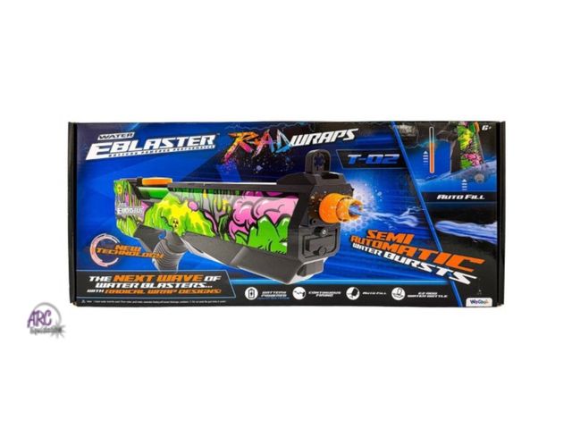 Lot 56-121560 - Used WeCool E-Blasters T-02 Wrap Semi Automatic Water Gun Shoots Up to 30 Ft. (3.7V Li-ion Battery &...