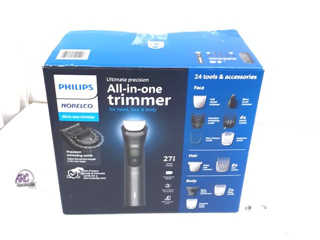Lot 56-222561 - New In Box - Philips Norelco All-In-One Trimmer Set 19 Tools And Accessories Storage Bag USB-A Charg...