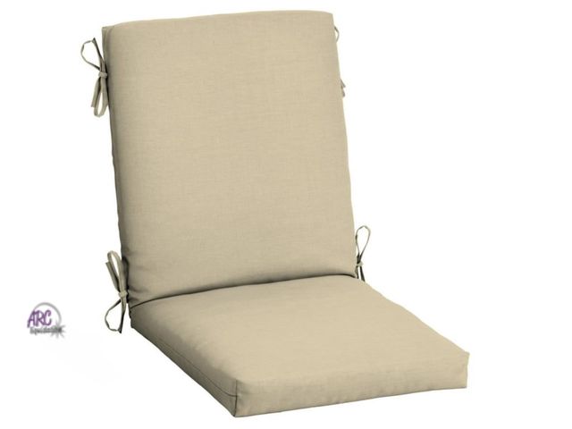 Lot 56-840210 - NEW-ARDEN Outdoor Dining Chair Cushion, 20-in x 20-in, Tan Leala