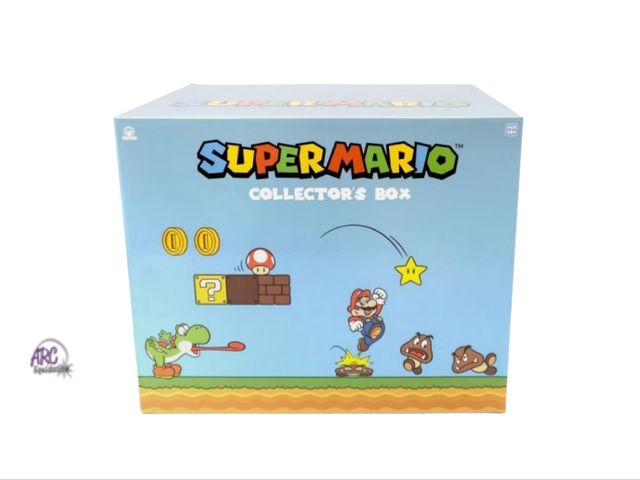 Lot 56-512534 - NEW-MISSING COASTERS-Super Mario collectors box