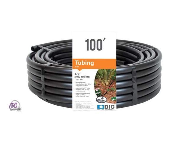Lot 56-640465 - New - Dig 1/2 in. (0.700 O.D.) x 100 ft. Poly Drip Tubing