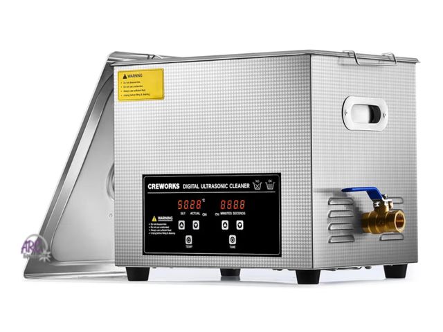 Lot 56-658940 - New possible use - CREWORKS 10L Digital Ultrasonic Cleaning Machine with Heater &amp; Timer, 240W St...