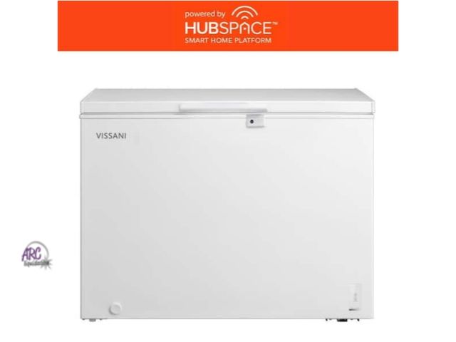 Lot 56-790765 - New. Tested. Retail $379. Vissani 8.8 cu. ft. Manual Defrost Convertible Garage Ready Chest Freezer ...