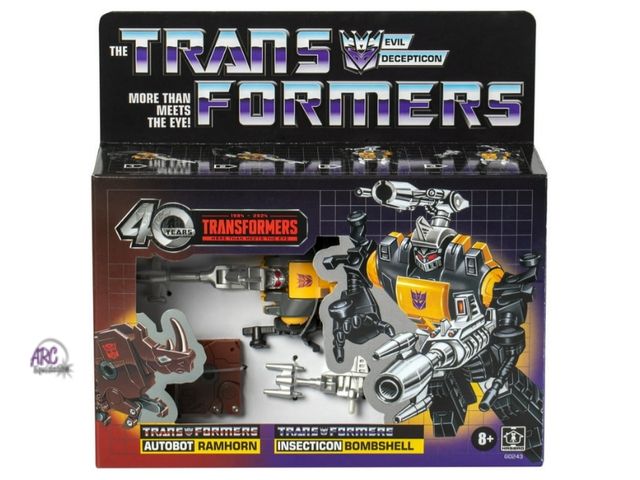 Lot 56-722330 - New Transformers Toys Retro 40th Anniversary G1 Bombshell Toy &amp; Ramhorn Toy 5” Action Figures