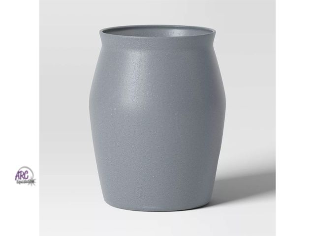 Lot 56-471712 - NEW-Speckled Composite Indoor Outdoor Planter Pot Charcoal Gray - Threshold™ 20"H x 17" W