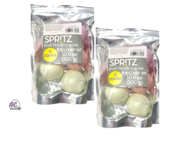 Lot 56-321661 - New 12pc  10.6oz Bath Bomb Set - Spritz™: Rose Scented Bath Soaks for Kids, Ages 5