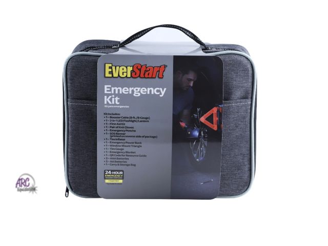 Lot 56-113524 - New Everstart Emergency Deluxe Kit, All Car Makes, Models Assembled Product Height 9in x 12in x 5in ...
