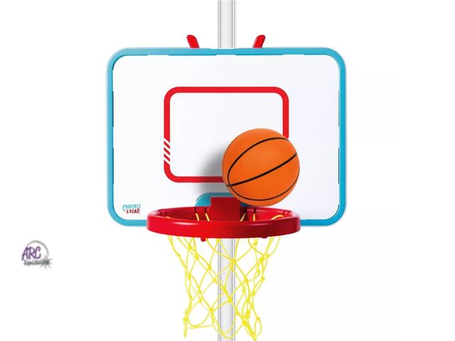 Lot 56-524117 - NEW-Chuckle &amp; Roar Grow-with-You Toy Basketball Set