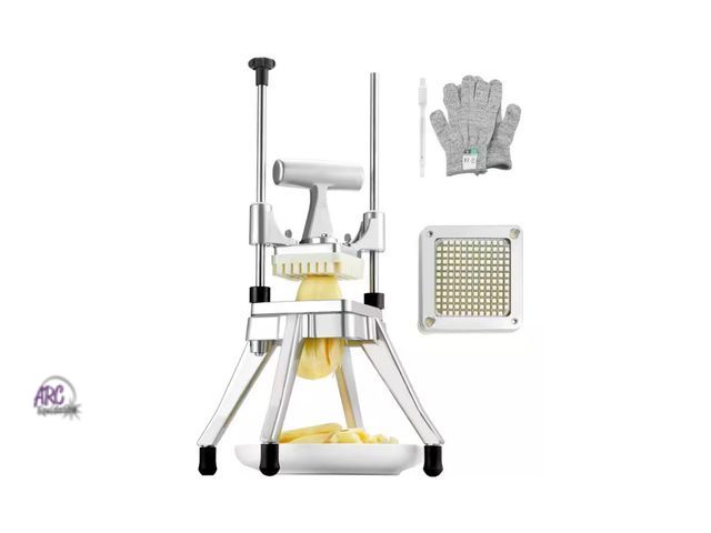 Lot 56-139498 - New Open Box VEVOR Commercial Vegetable Fruit Chopper with 1/4" Blade Heavy Duty Professional Food D...