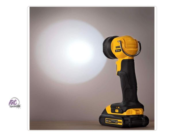 Lot 56-195319 - New Tested &amp; Works DEWALT 20V MAX Cordless LED Work Light (Battery Not included)