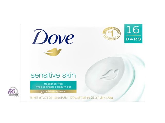 Lot 56-185217 - New Dove Beauty Bar Sensitive Skin 3.75 Ounce (15 Count)