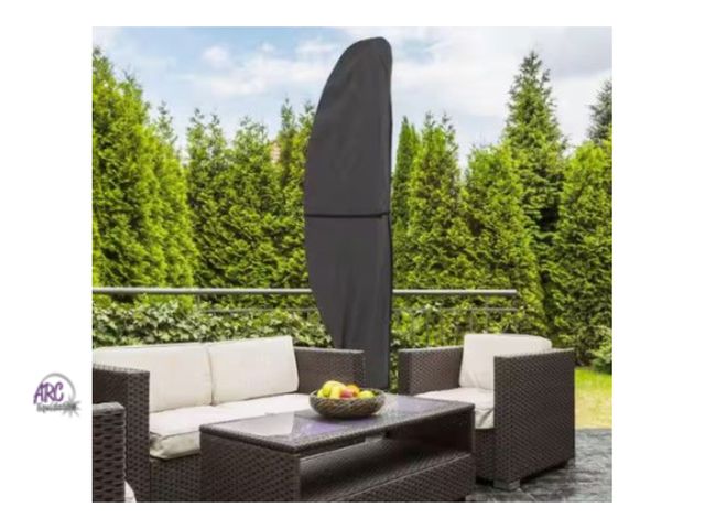 Lot 56-402695 - New - Damaged Box - Up to 11.5 Ft Round or 7.5 Ft Square - Pure Garden - Offset Outdoor Umbrella Cov...