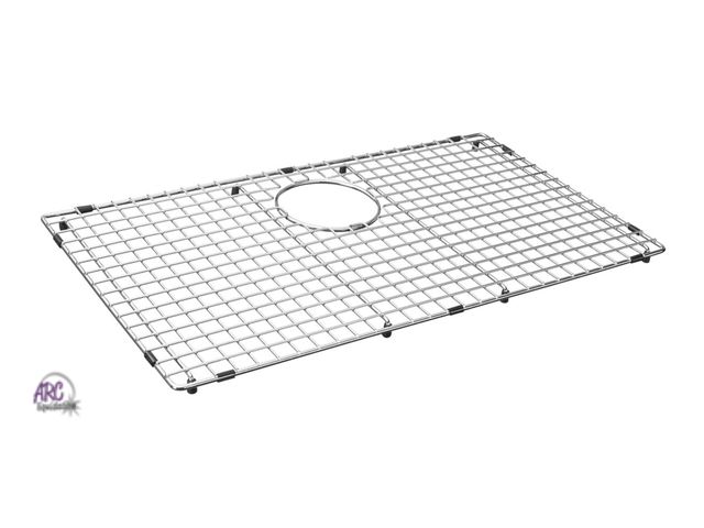 Lot 56-152850 - New Sink Grid (25 1/2”x14”) Rear Drain Heavy-Duty Stainless Steel Sink Protector