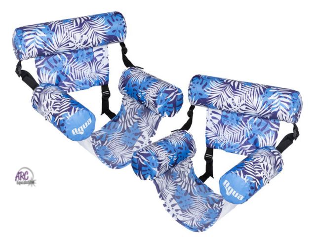 Lot 56-644565 - New Opened Box - Aqua Baja Inflatable Float Chair, 2-pack