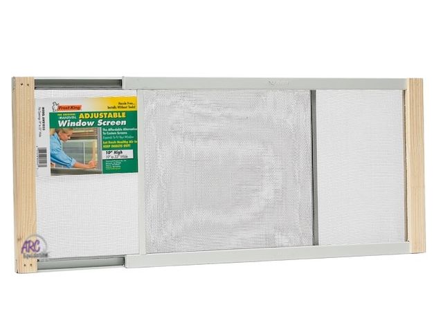 Lot 56-588798 - NEW-LOT OF 3-Frost King 33-in x 10-in White Wood Frame Window Screen