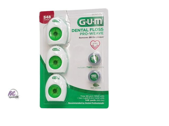 Lot 56-409056 - Open Package - GUM Pro-Weave Floss 3-180, 2-4 Yard Spools