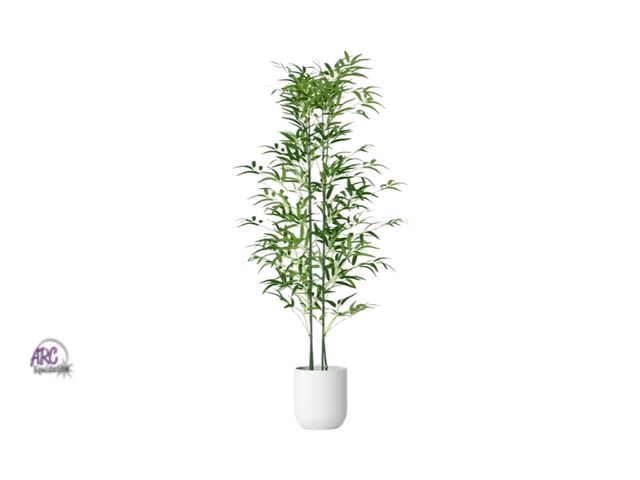 Lot 56-322815 - New,55" Large Bamboo Leaf Tree Artificial Plant - Threshold™ Retail $150*small chip*