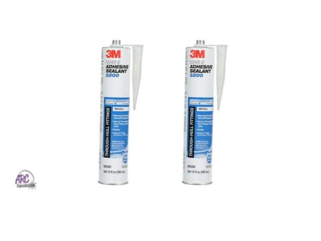 Lot 56-391513 - New,10 oz. White 5200 Marine Adhesive Polyurethane Sealant (2-Pack)*Nozzles not included*