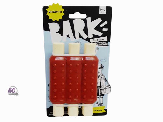 Lot 56-216860 - New -  BARK Super Chewer "Wreck of Ribs" Dog Toy M-L