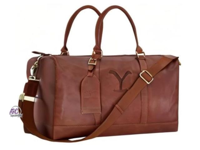 Lot 56-385312 - New with Tags,Yellowstone Genuine Leather 21" Duffle,Brown