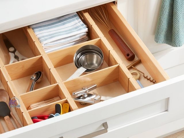 Lot 56-502834 - New - Brightroom Bamboo Expandable Drawer Dividers - Expands from 16.5' to 22'