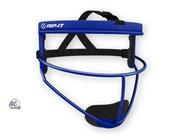 Lot 56-159351 - New RIP-IT Original Defense Softball Fielder's Mask, Royal Blue Size Youth