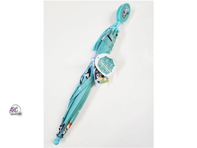 Lot 56-502424 - NEW-Bluey folding umbrella for kids-blue