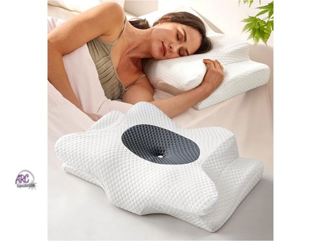 Lot 56-773623 - New Dream Without Pain Cervical Neck Pillow for Sleeping, Ergonomic Side Sleeper, Cooling Orthopedic...