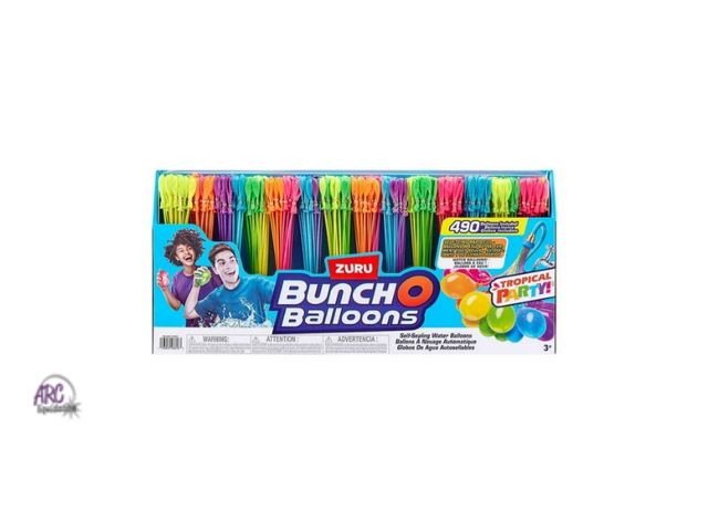 Lot 56-301814 - New,Zuru Bunch O Balloons Tropical Party Water Balloons, 14 Bundles (490 Count)
