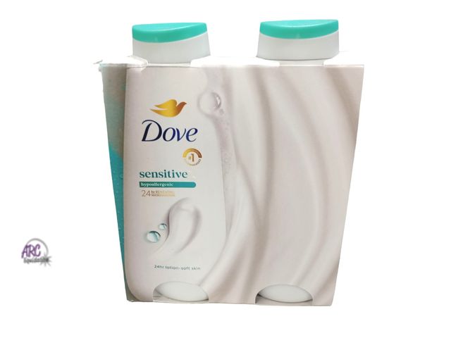 Lot 56-454361 - Open Package - 2 Count - Dove Sensitive Body Wash, 23 fl oz,