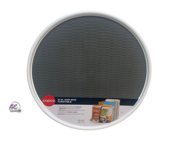 Lot 56-335919 - New, Copco 18-inch Organizer Turntable with Non-Skid Liner