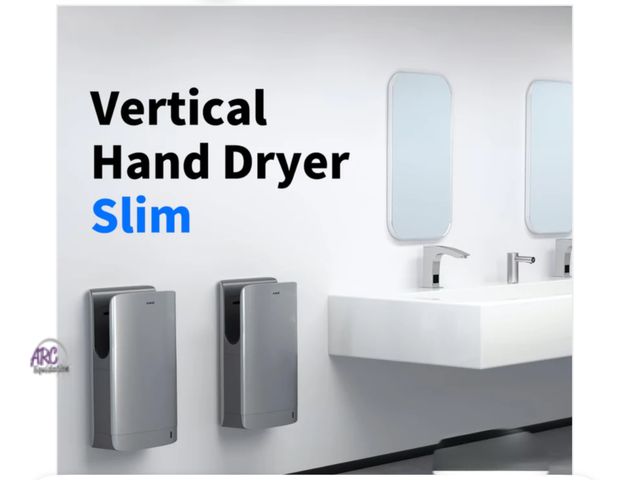 Lot 56-319640 - New in box, Hardwire/Not Tested AIKE Slim Electric Hand Dryer HEPA Filtered For Commercial Bathroom,