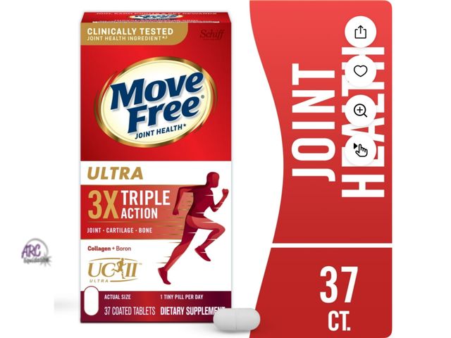 Lot 56-319040 - New, Schiff Move Free Ultra Triple Action Joint Supplement, 75 Coated Tablets, Expires 10/2027