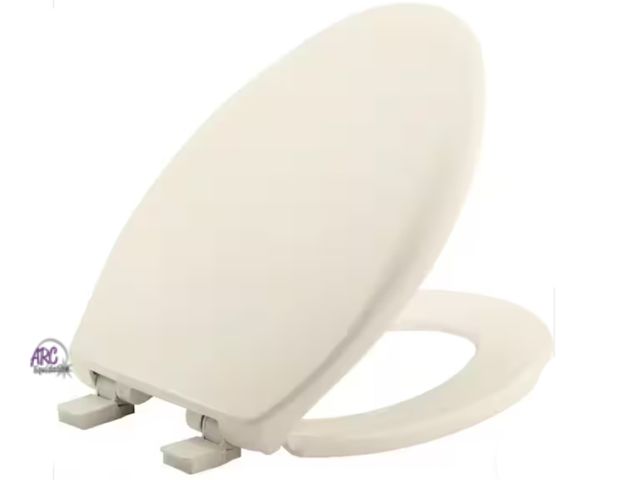 Lot 56-338461 - New in box BEMIS
Affinity Round Soft-Close
Easy-Clean Never-Loosens Plastic Toilet Seat in Biscuit