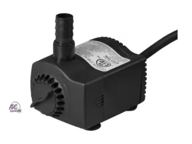 Lot 56-432060 - Open Package - 170 GPH Submersible Low Water Shut-Off Fountain Pump