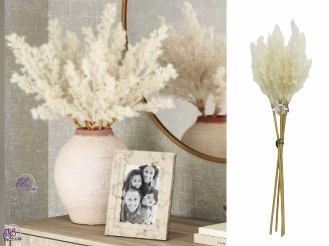 Lot 56-243384 - NEW 4 Pack Of 28 Inch Pampas Grass Stems - Threshold