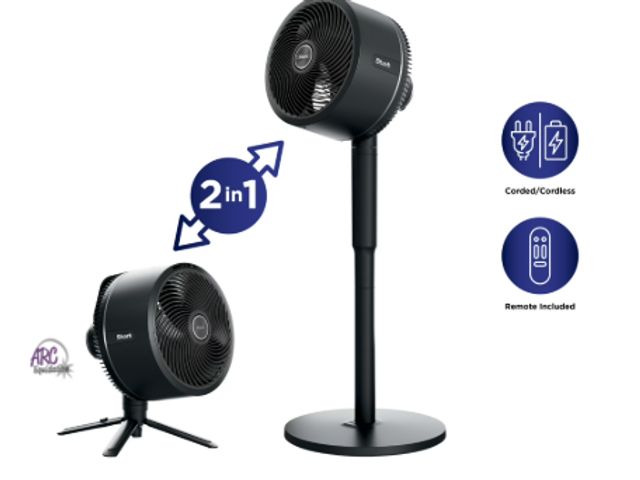 Lot 56-225761 - New In Box  -  Shark FlexBreeze High-Velocity Cordless &amp; Corded Fan