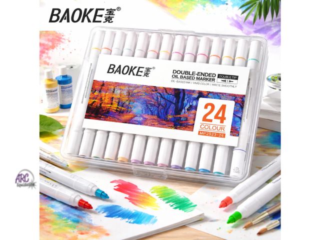 Lot 56-143964 - New Double Ended Vibrant Acrylic Markers - 24 Piece Set