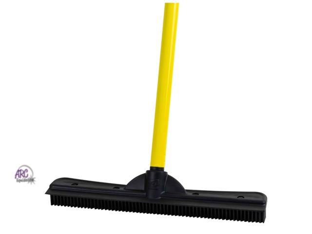 Lot 56-224418 - NEW FURemover Original Pet Hair Rubber Broom with Squeegee, with 58" Telescopic Handle for Carpet, T...