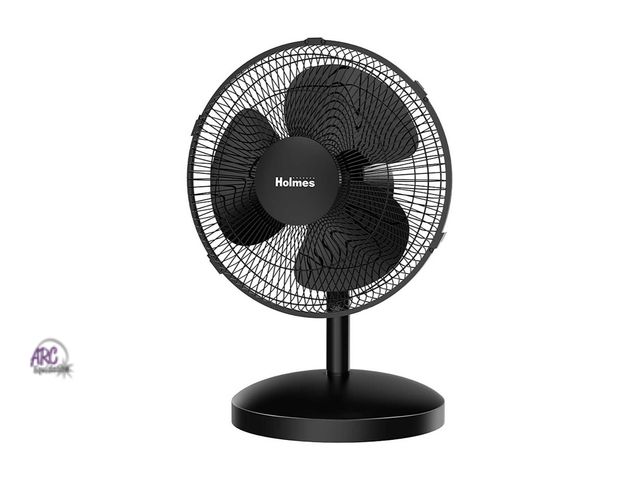 Lot 56-544917 - NEW-TESTED-HOLMES-12" Oscillating Table Fan-BLACK