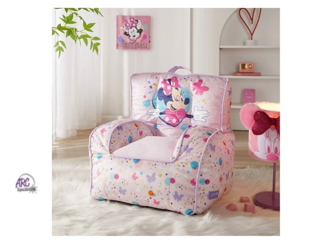 Lot 56-117324 - New Disney Minnie Mouse Square Beanbag Chair (Pink)