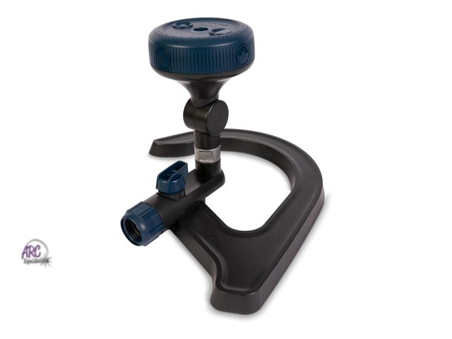 Lot 56-447160 - New - Gilmour Adjustable Spot Sprinkler with Hook Base, Pivoting Multi Pattern Sprinkler Head for Ta...