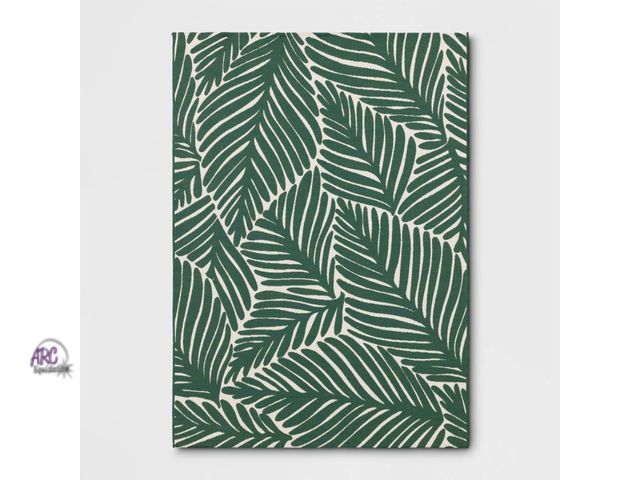 Lot 56-471412 - NEW-Palms Outdoor Area Rug - Threshold™- 5' x 7'