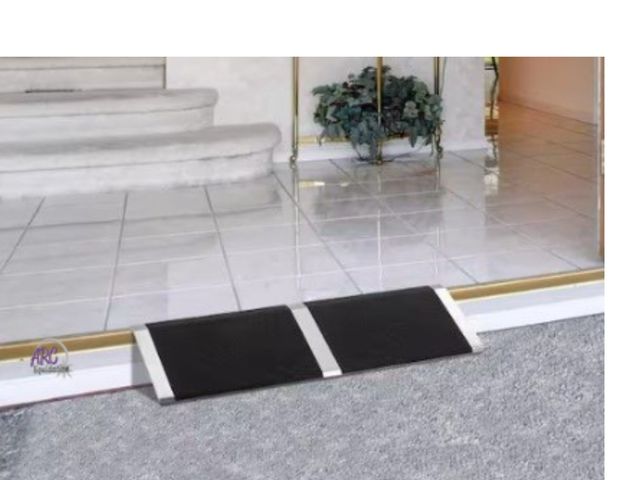 Lot 56-483864 - New in Box - Karl home - 10 in. x 32 in. Portable Aluminum Threshold Ramp Fit For Wheelchair Scooter...