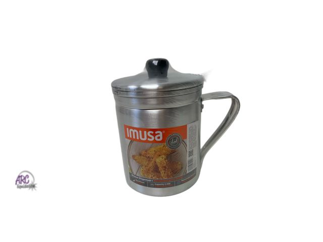 Lot 56-638233 - Imusa, grease dispenser, Alumium 1.5QT. Capacity with removable strainer.