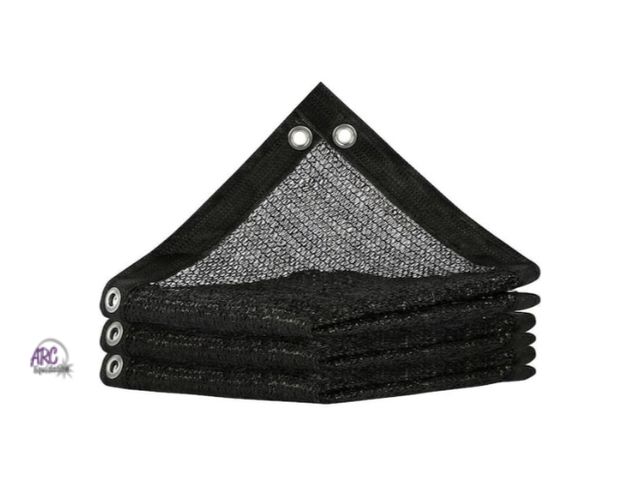 Lot 56-780464 - New 8 ft. x 10 ft. 50% Black Shade Cloth, Heavy Duty Grommets Shade for Greenhouse, Garden, Patio, P...