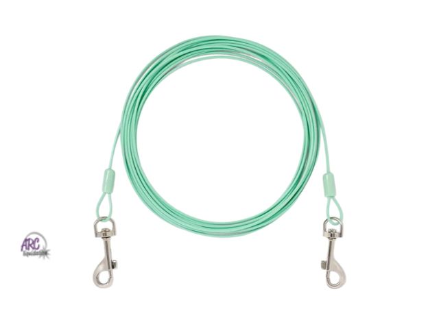Lot 56-376212 - New,Lightweight Cable Tie-Out for Dogs - 25lbs - 20ft - Boots &amp; Barkley™